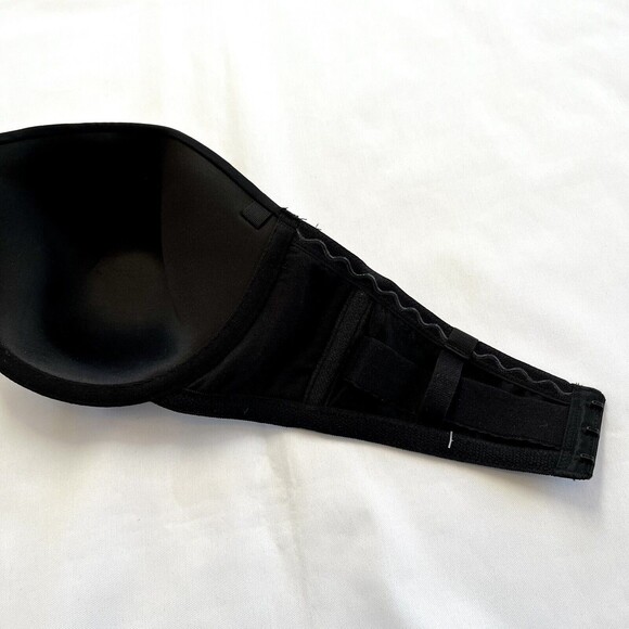Maidenform Sweet Nothings Black Strapless Underwire Bra Size 38 D Hardly Worn - Picture 6 of 9